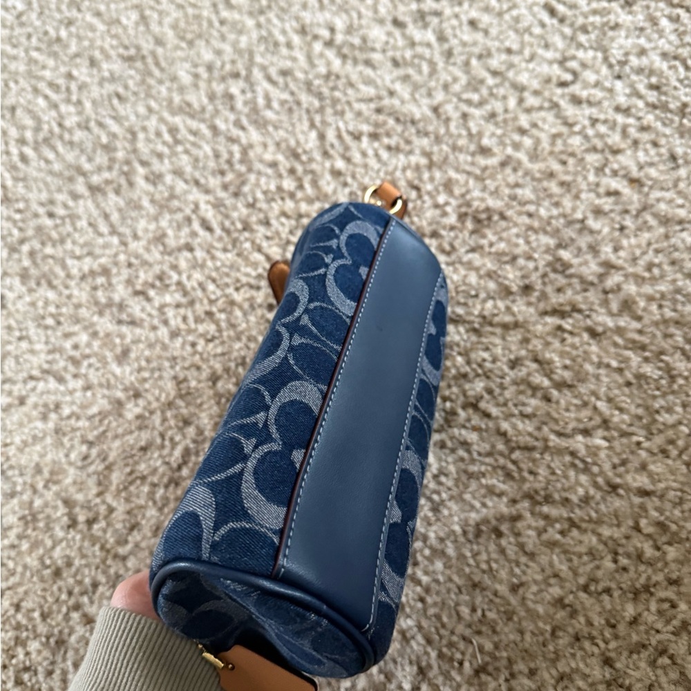 Coach Blue Monogram Wristlet - Picture 4 of 7